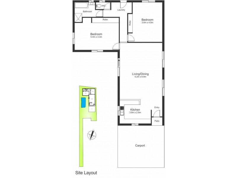 55A Bousfield Street, Wallsend NSW 2287 Floorplan