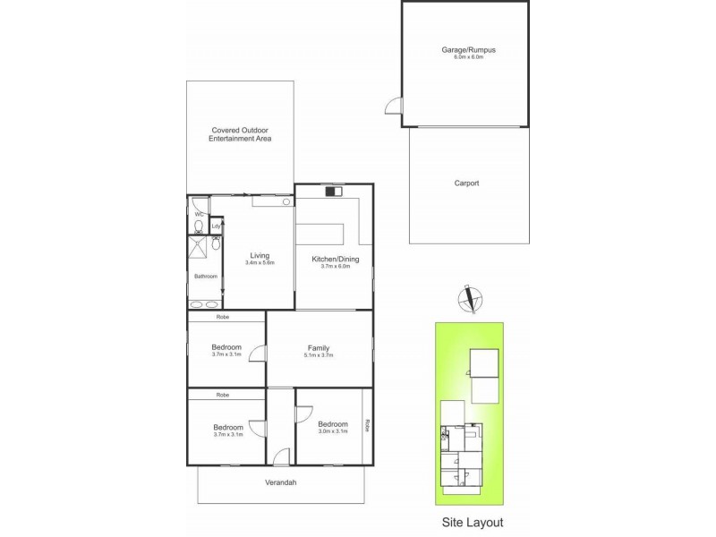 26 Third Street, Boolaroo NSW 2284 Floorplan