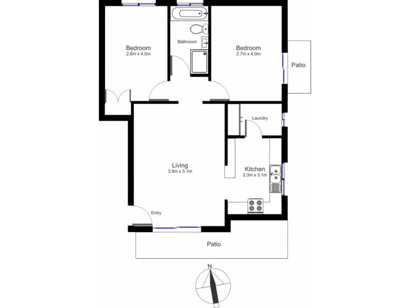 1/160 Michael Street, Jesmond NSW 2299 Floorplan