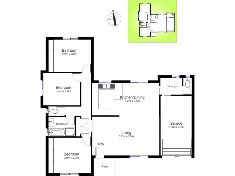 61 Burns Street, Redhead NSW 2290 Floorplan
