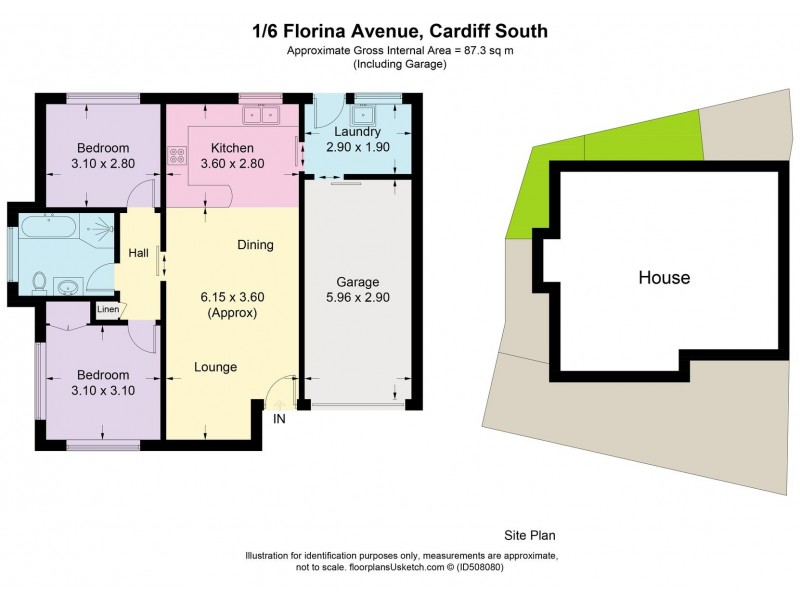 1/6 Florina Close, Cardiff South NSW 2285 Floorplan