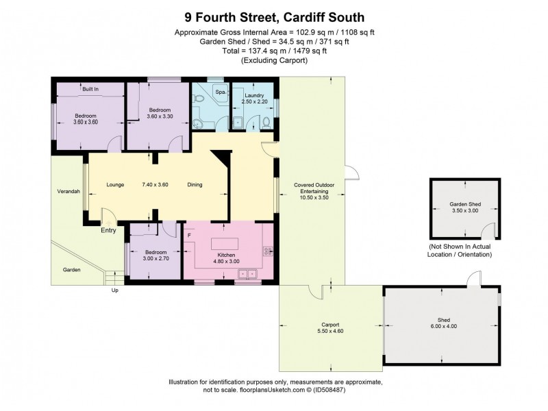 9 Fourth Street, Cardiff South NSW 2285 Floorplan
