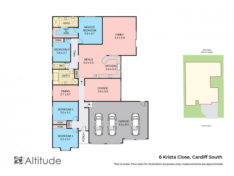 6 Krista Court, Cardiff South NSW 2285 Floorplan