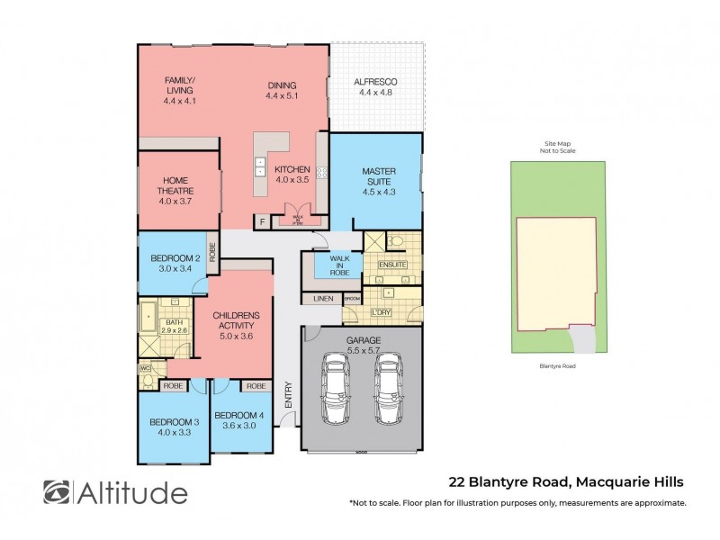 22 Blantyre Road, Macquarie Hills NSW 2285 Floorplan