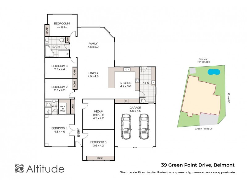 39 Green Point Drive, Belmont NSW 2280 Floorplan