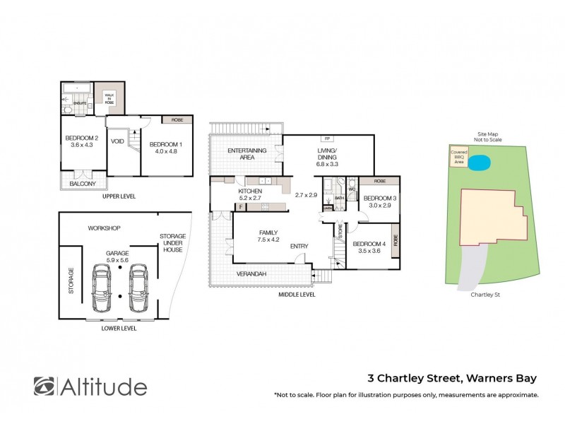 3 Chartley Street, Warners Bay NSW 2282 Floorplan