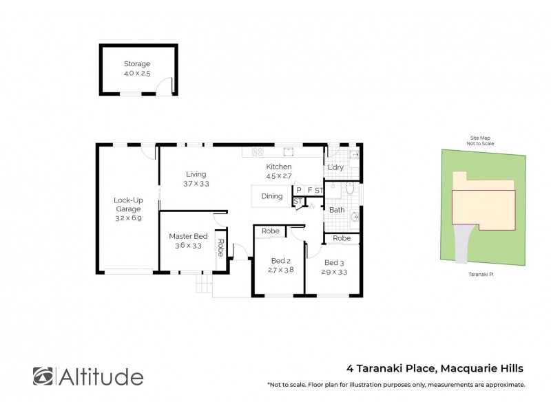 4 Taranaki Place, Macquarie Hills NSW 2285 Floorplan