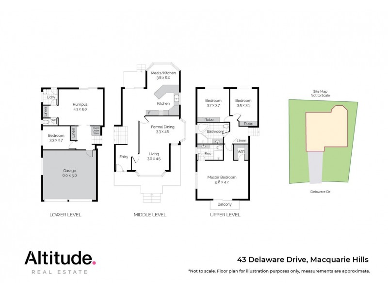 43 Delaware Drive, Macquarie Hills NSW 2285 Floorplan