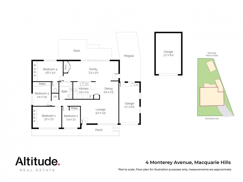 4 Monterey Avenue, Macquarie Hills NSW 2285 Floorplan