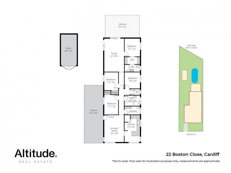 22 Boston Close, Cardiff NSW 2285 Floorplan