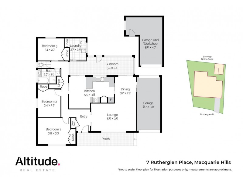 7 Rutherglen Place, Macquarie Hills NSW 2285 Floorplan