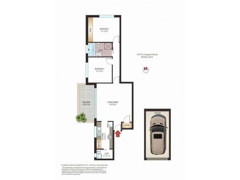 5/6-8 Liverpool Street, Rose Bay NSW 2029 Floorplan