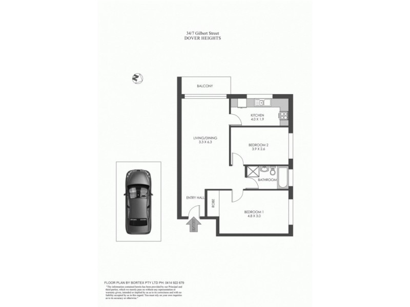 34/7-9 Gilbert Street, Dover Heights NSW 2030 Floorplan