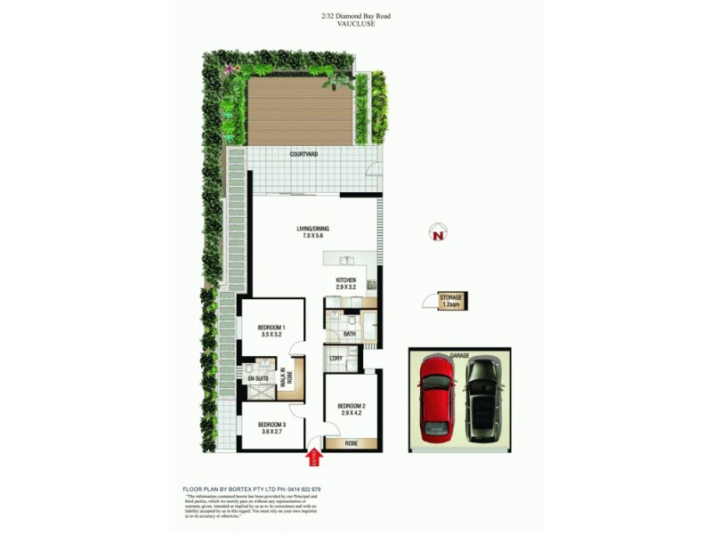 2/32 Diamond Bay Road, Vaucluse NSW 2030 Floorplan