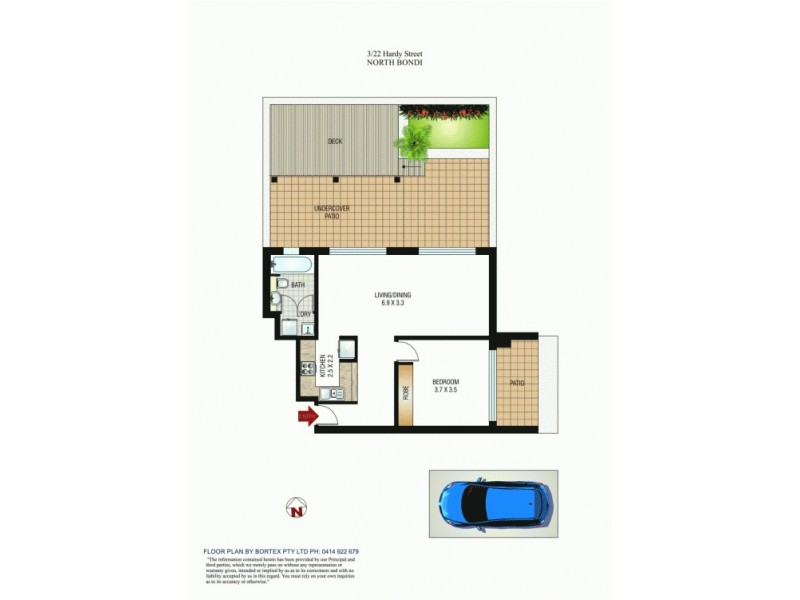 3/22 Hardy Street, North Bondi NSW 2026 Floorplan