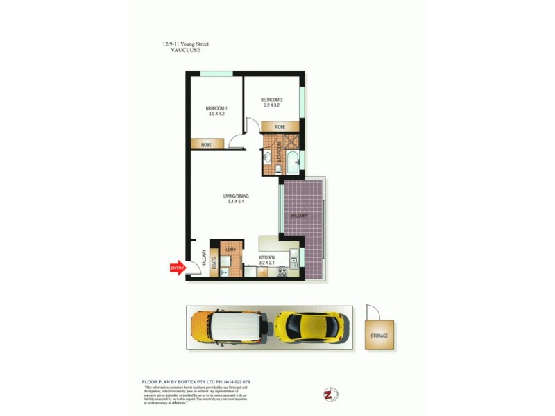 12/9-11 Young Street, Vaucluse NSW 2030 Floorplan