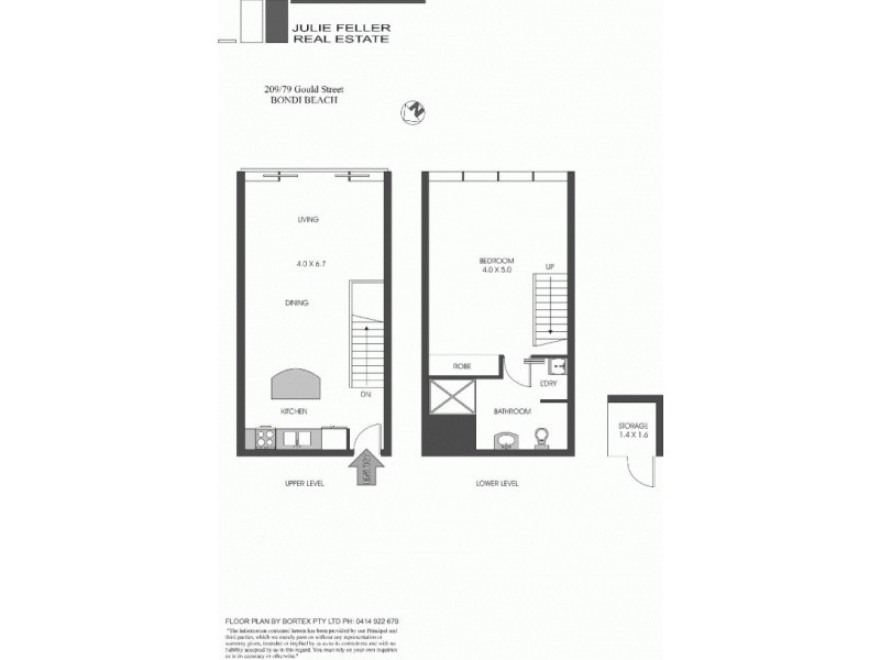 209/79 Gould Street, Bondi Beach NSW 2026 Floorplan