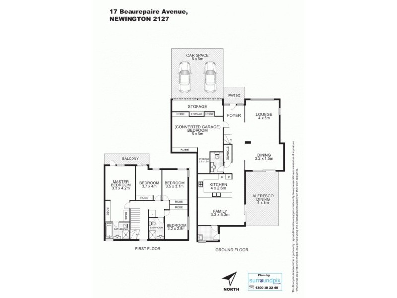 17 Beaurepaire Avenue, Newington NSW 2127 Floorplan