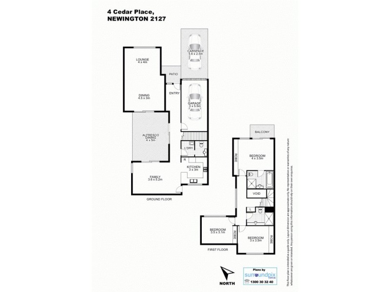 4 Cedar Place, Newington NSW 2127 Floorplan