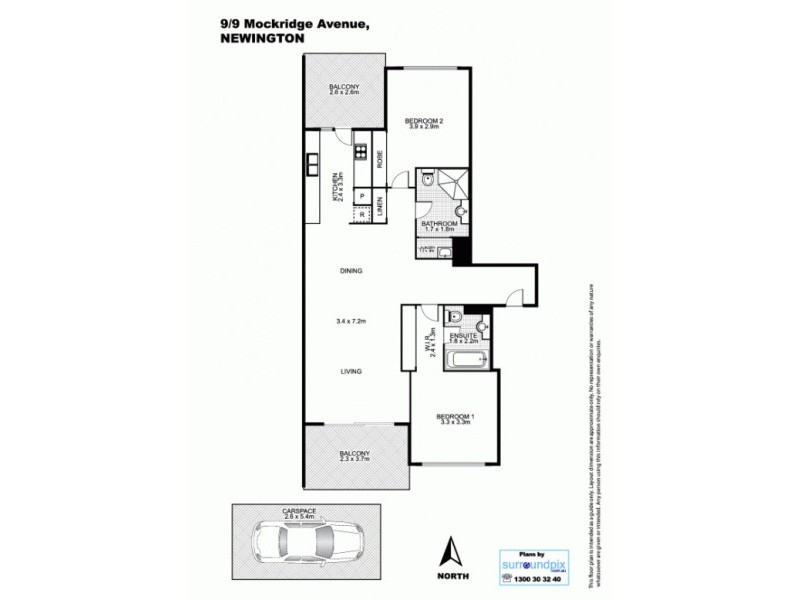 9/9 Mockridge Avenue, Newington NSW 2127 Floorplan