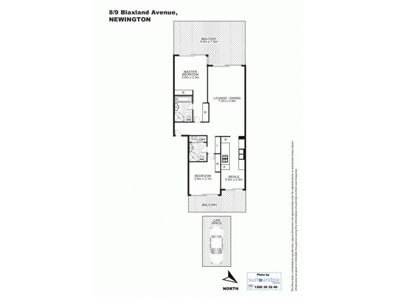 8/9 Blaxland Avenue, Newington NSW 2127 Floorplan