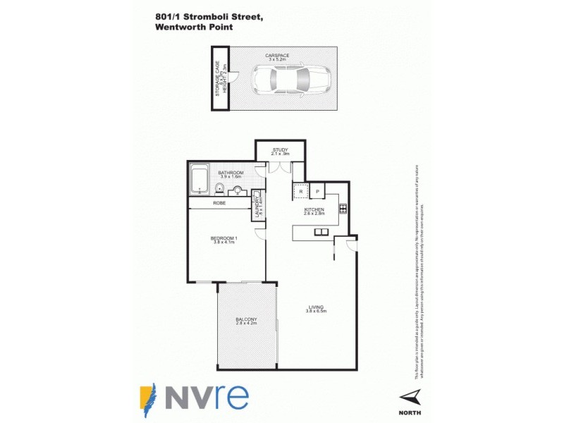 801/1 Stromboli Strait, Wentworth Point NSW 2127 Floorplan