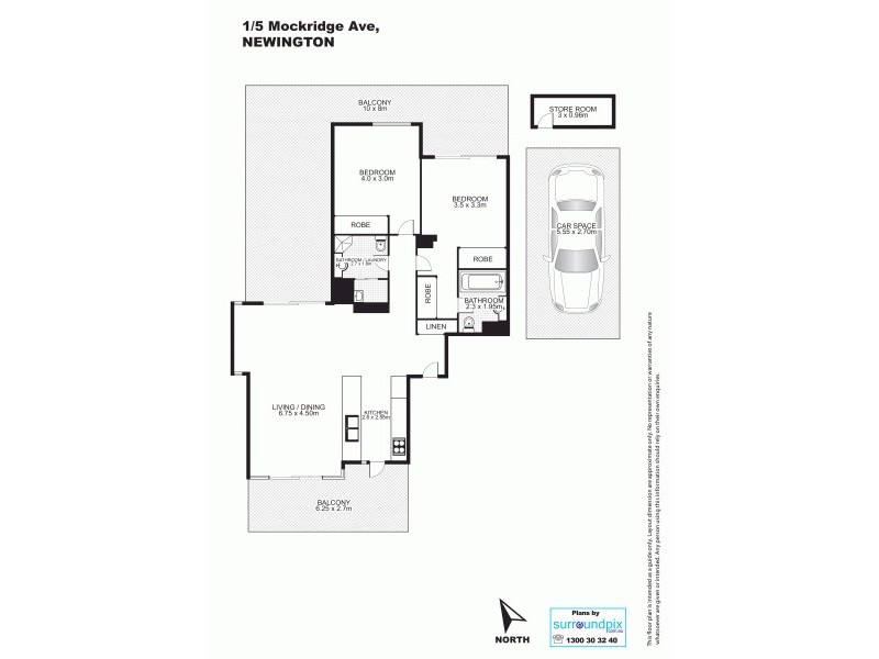 1/5 Mockridge Avenue, Newington NSW 2127 Floorplan