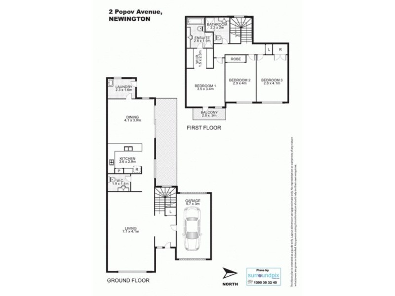 2 Popov Avenue, Newington NSW 2127 Floorplan