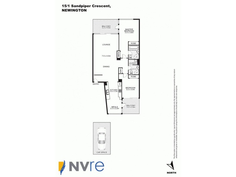 15/1 Sandpiper Crescent, Newington NSW 2127 Floorplan