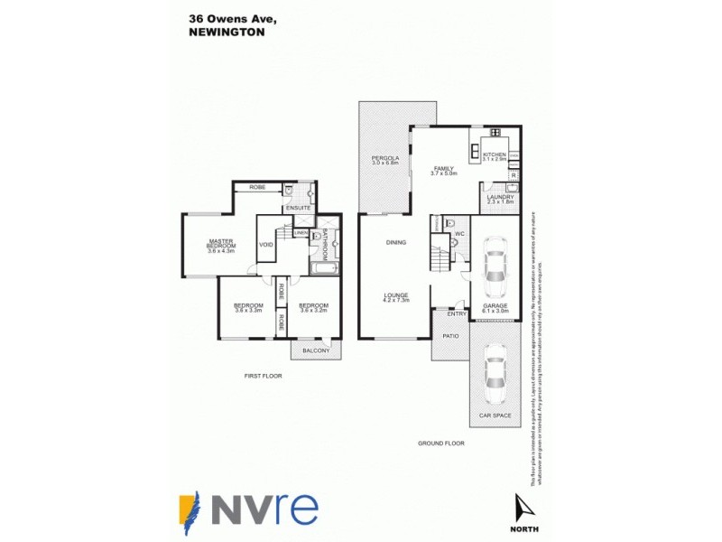36 Owens Avenue, Newington NSW 2127 Floorplan