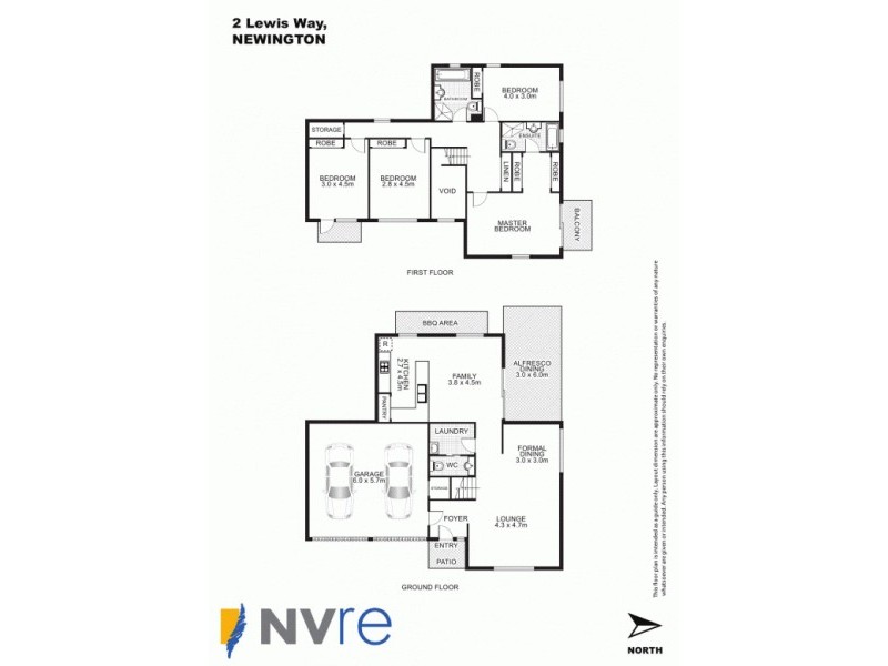 2 Lewis Way, Newington NSW 2127 Floorplan