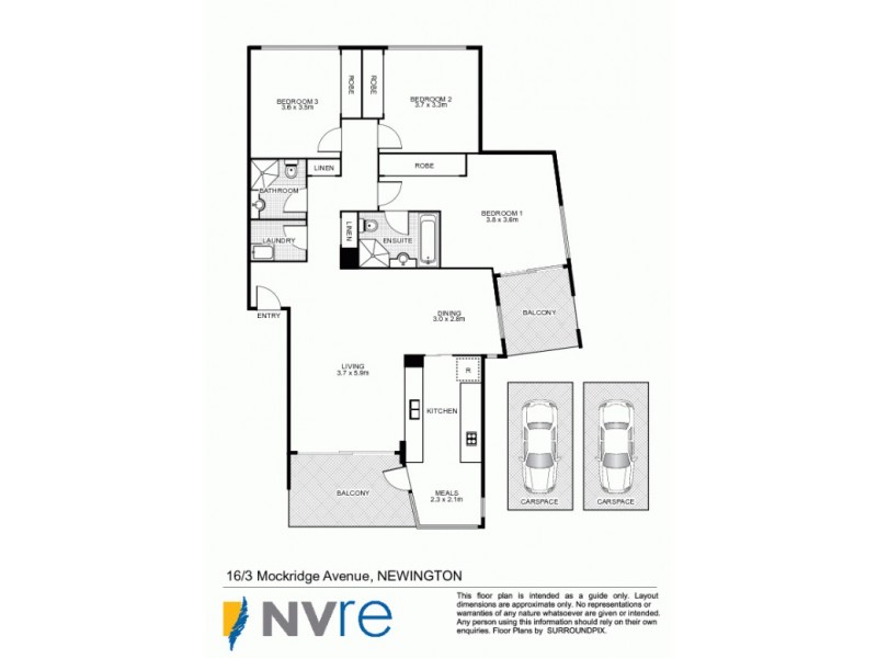 16/3 Mockridge Avenue, Newington NSW 2127 Floorplan