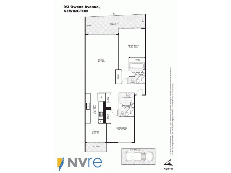 9/3 Owens Avenue, Newington NSW 2127 Floorplan