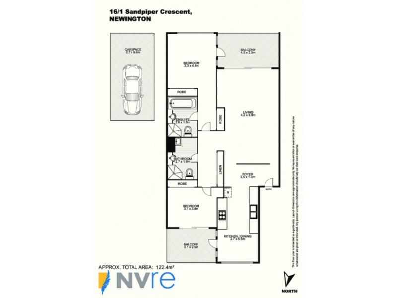 16/1 Sandpiper Crescent, Newington NSW 2127 Floorplan