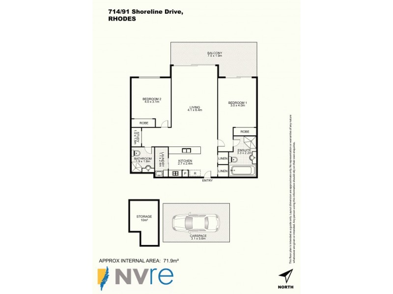 714/91 Shoreline Drive, Rhodes NSW 2138 Floorplan