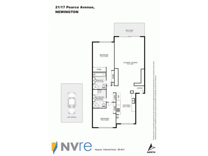 21/17 Pearce Avenue, Newington NSW 2127 Floorplan