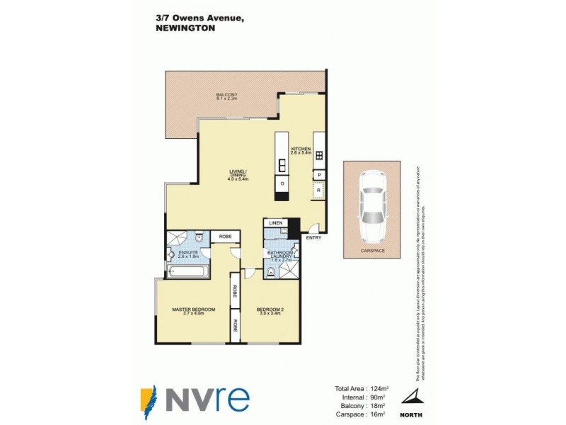 3/7 Owens Avenue, Newington NSW 2127 Floorplan