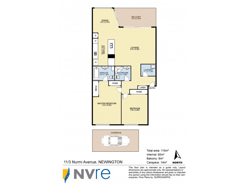 11/3 Nurmi Avenue, Newington NSW 2127 Floorplan