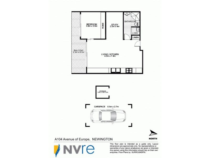 A104/6 Avenue of Oceania, Newington NSW 2127 Floorplan