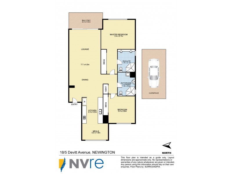 18/5 Devitt Ave, Newington NSW 2127 Floorplan