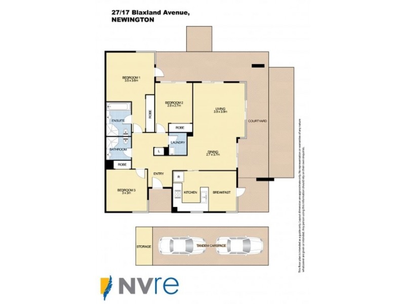 27/17 Blaxland Avenue, Newington NSW 2127 Floorplan