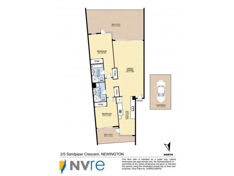 2/5 Sandpiper Crescent, Newington NSW 2127 Floorplan