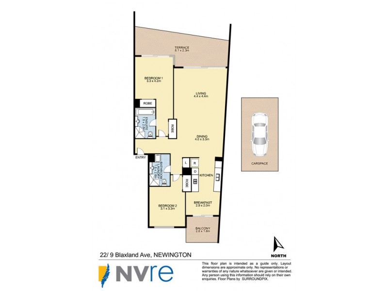 22/9 Blaxland Avenue, Newington NSW 2127 Floorplan