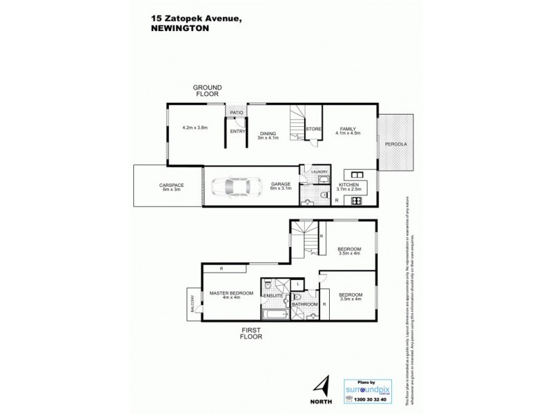 15 Zatopek Avenue, Newington NSW 2127 Floorplan
