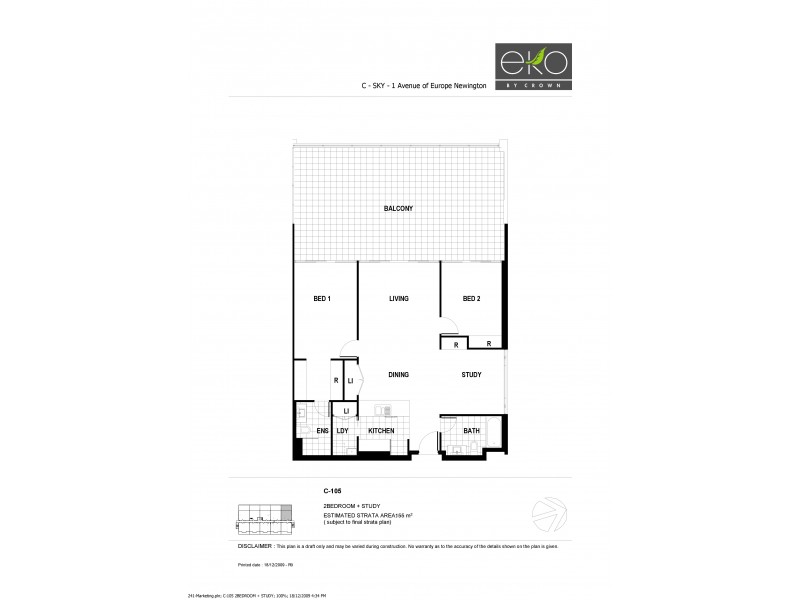C105/3 Avenue of Europe, Newington NSW 2127 Floorplan