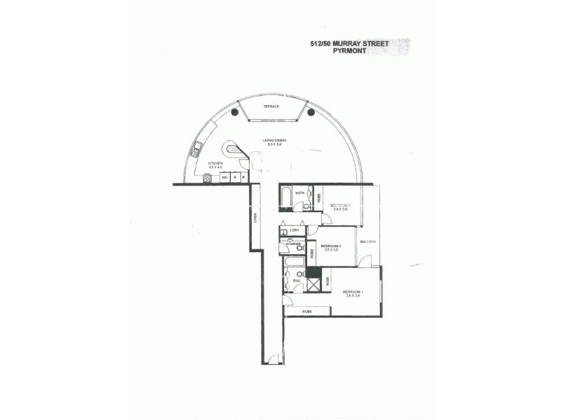 512/50 Murray Street, Pyrmont NSW 2009 Floorplan