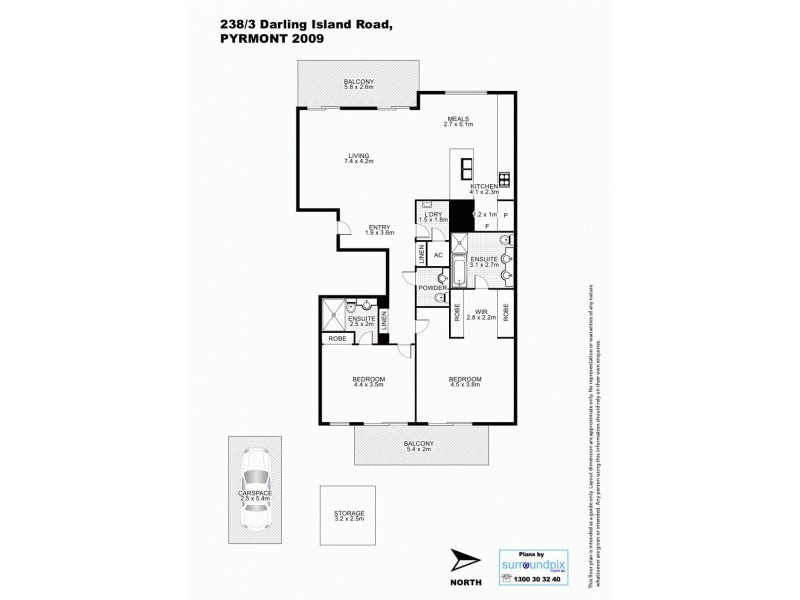 238/3 Darling Island Road, Pyrmont NSW 2009 Floorplan