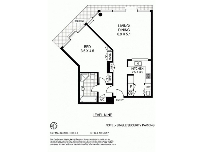 94/7 Macquarie Street, Sydney NSW 2000 Floorplan