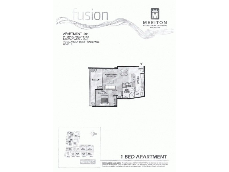 201/1 Hirst Street, Arncliffe NSW 2205 Floorplan