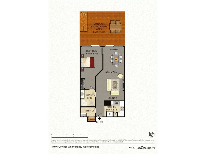 140 Finger Wharf, 6 Cowper Wharf Road, Woolloomooloo NSW 2011 Floorplan